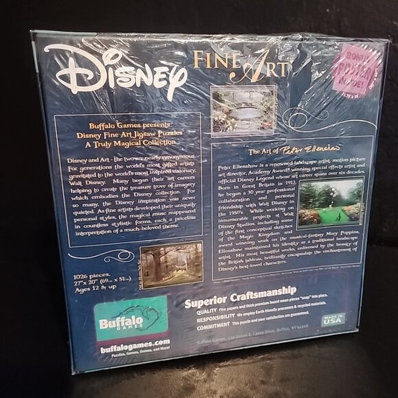 SEALED DISNEY 1026 Pc Puzzle Fine Art Peter Ellenshaw Cinderella's Grand Arrival - Picture 3 of 7